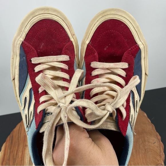 Straye Logan Sneaker in Hope Flame Red Blue Ivory Mens Size 7.5 hypebeast - Picture 6 of 6